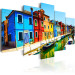 Canvas Art Print Houses in the colors of the rainbow 50580 additionalThumb 2