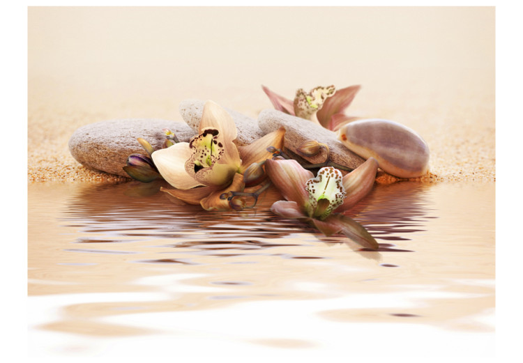 Photo Wallpaper Beach - water lily 60180 additionalImage 1