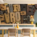Wall Mural Lettering - Wooden-like Letters in Various Shapes and Shades 60880 additionalThumb 6