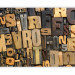 Wall Mural Lettering - Wooden-like Letters in Various Shapes and Shades 60880 additionalThumb 1