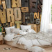 Wall Mural Lettering - Wooden-like Letters in Various Shapes and Shades 60880 additionalThumb 2