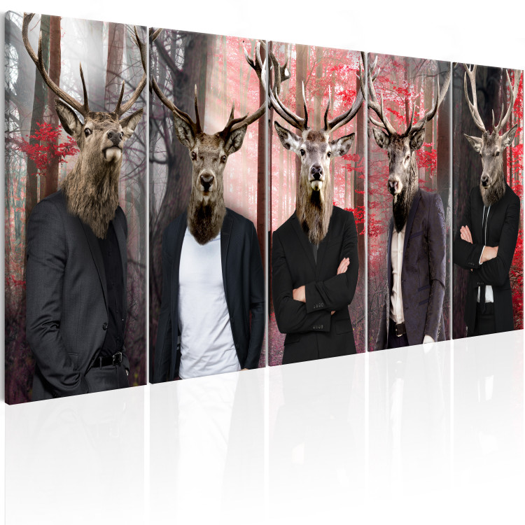 Canvas Print People in Masks 106790 additionalImage 2