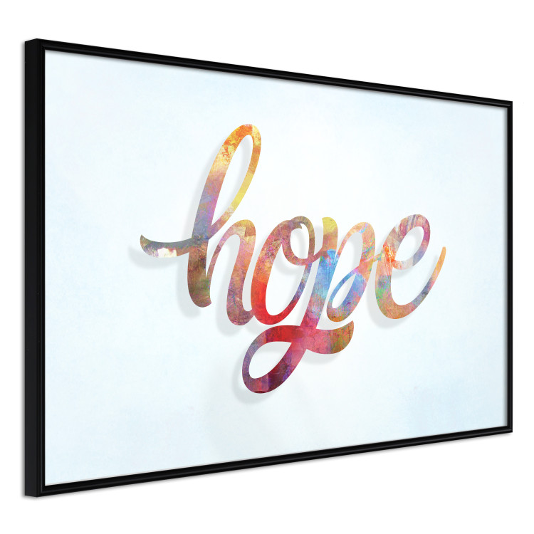 Poster Hope - simple composition with English text on a solid background 114290 additionalImage 10