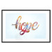 Poster Hope - simple composition with English text on a solid background 114290 additionalThumb 15