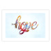 Poster Hope - simple composition with English text on a solid background 114290 additionalThumb 19