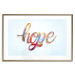 Poster Hope - simple composition with English text on a solid background 114290 additionalThumb 14