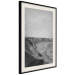Poster Seaside Cliff - black and white seascape with rocky coastline 116490 additionalThumb 3
