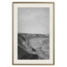 Poster Seaside Cliff - black and white seascape with rocky coastline 116490 additionalThumb 19