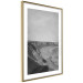 Poster Seaside Cliff - black and white seascape with rocky coastline 116490 additionalThumb 8
