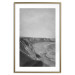 Poster Seaside Cliff - black and white seascape with rocky coastline 116490 additionalThumb 16