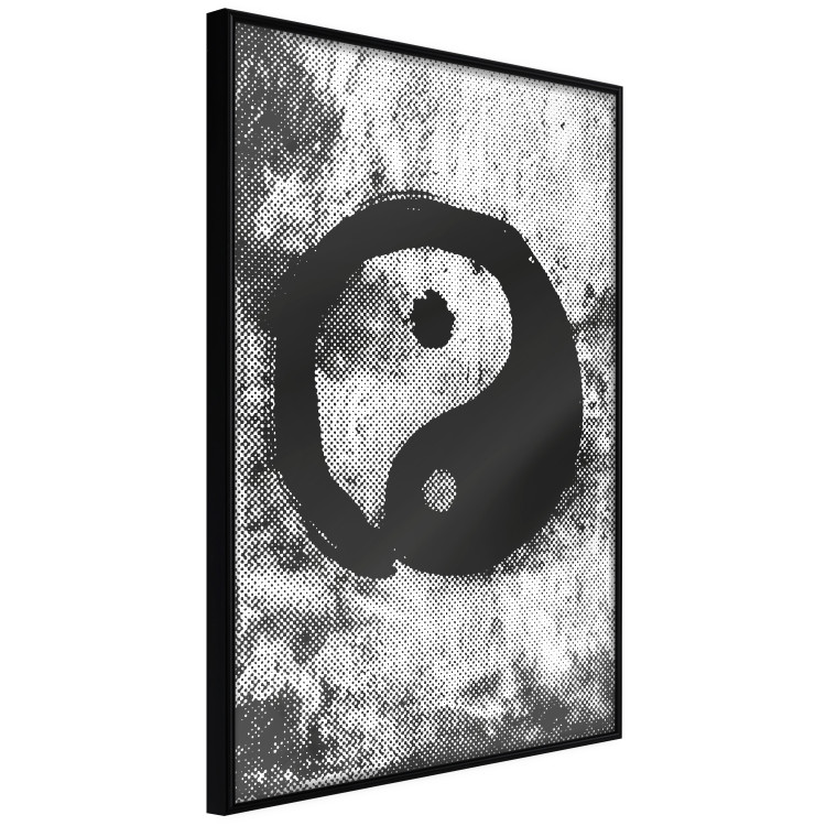 Poster Yin and Yang - black and white abstraction with the Chinese symbol of good and evil 116790 additionalImage 10