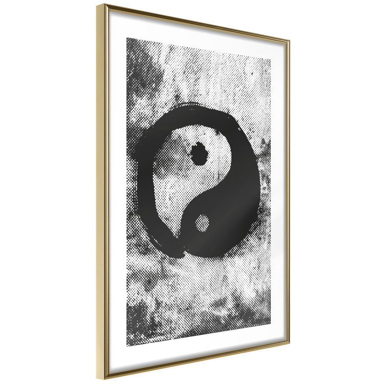 Poster Yin and Yang - black and white abstraction with the Chinese symbol of good and evil 116790 additionalImage 6