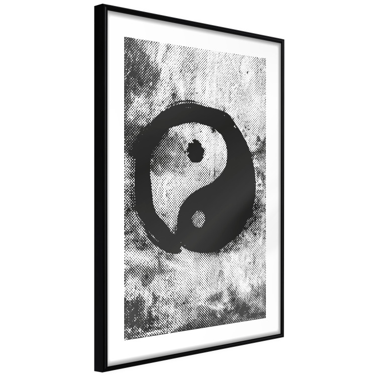 Poster Yin and Yang - black and white abstraction with the Chinese symbol of good and evil 116790 additionalImage 11