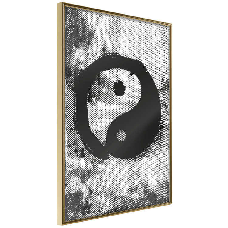 Poster Yin and Yang - black and white abstraction with the Chinese symbol of good and evil 116790 additionalImage 12