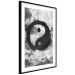 Poster Yin and Yang - black and white abstraction with the Chinese symbol of good and evil 116790 additionalThumb 11