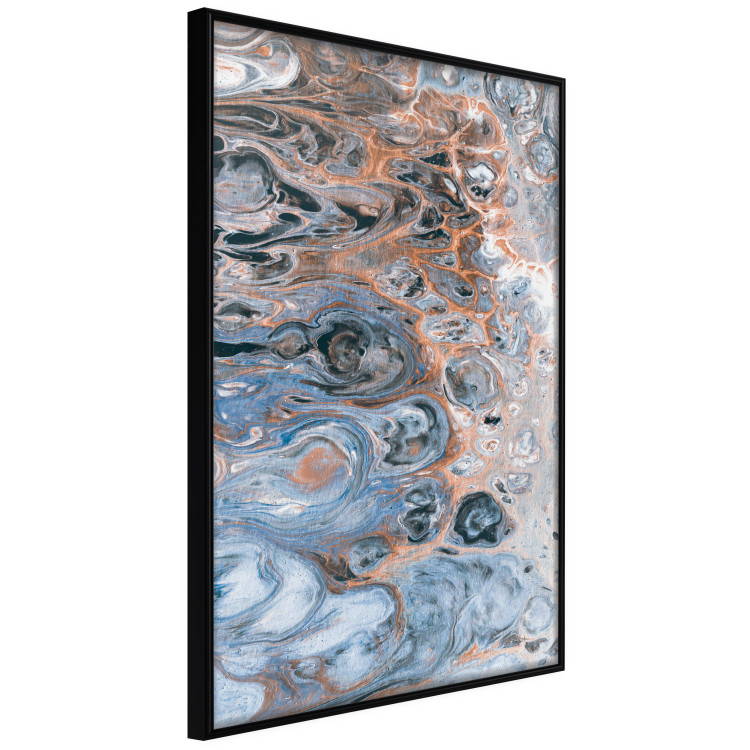 Wall Poster Sienna Blue Marble - colorful abstraction with artistic spots and streaks 117790 additionalImage 10