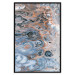 Wall Poster Sienna Blue Marble - colorful abstraction with artistic spots and streaks 117790 additionalThumb 18