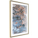 Wall Poster Sienna Blue Marble - colorful abstraction with artistic spots and streaks 117790 additionalThumb 6