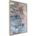 Wall Poster Sienna Blue Marble - colorful abstraction with artistic spots and streaks 117790 additionalThumb 12