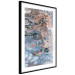Wall Poster Sienna Blue Marble - colorful abstraction with artistic spots and streaks 117790 additionalThumb 11