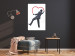 Wall Poster Elegant Graffiti Artist - heart and man in a suit in Banksy style 118690 additionalThumb 5