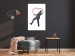 Wall Poster Elegant Graffiti Artist - heart and man in a suit in Banksy style 118690 additionalThumb 6