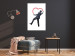 Wall Poster Elegant Graffiti Artist - heart and man in a suit in Banksy style 118690 additionalThumb 23