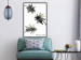 Wall Poster Carefree Moments - tropical palms and black inscriptions on a white background 122290 additionalThumb 5