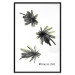 Wall Poster Carefree Moments - tropical palms and black inscriptions on a white background 122290 additionalThumb 15
