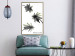 Wall Poster Carefree Moments - tropical palms and black inscriptions on a white background 122290 additionalThumb 5