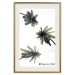 Wall Poster Carefree Moments - tropical palms and black inscriptions on a white background 122290 additionalThumb 19