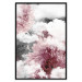 Wall Poster Flowers in the Clouds - pink flowers amidst clouds against the backdrop of a city map 122790 additionalThumb 18