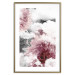 Wall Poster Flowers in the Clouds - pink flowers amidst clouds against the backdrop of a city map 122790 additionalThumb 14