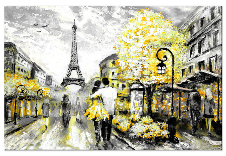 Canvas Art Print Colourful Rendez-Vous (1 Part) Wide Yellow 123090