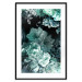 Poster Emerald Garden - mint-colored floral garden with flowers 123490 additionalThumb 17