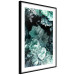 Poster Emerald Garden - mint-colored floral garden with flowers 123490 additionalThumb 13
