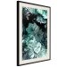 Poster Emerald Garden - mint-colored floral garden with flowers 123490 additionalThumb 3