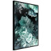 Poster Emerald Garden - mint-colored floral garden with flowers 123490 additionalThumb 10