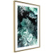 Poster Emerald Garden - mint-colored floral garden with flowers 123490 additionalThumb 8