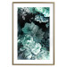 Poster Emerald Garden - mint-colored floral garden with flowers 123490 additionalThumb 14