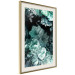 Poster Emerald Garden - mint-colored floral garden with flowers 123490 additionalThumb 2