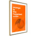 Poster The Happiest Colour - quote and orange fruit on orange background 123590 additionalThumb 6