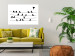 Wall Poster Bird Family - black and white birds sitting on wires on a white background 125090 additionalThumb 2