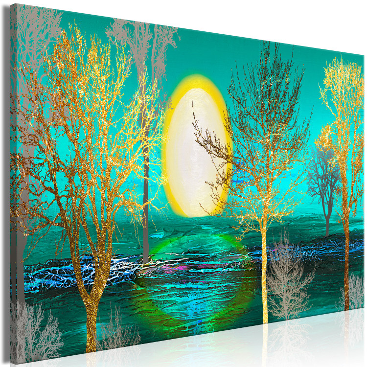 Large canvas print Golden Forest [Large Format] 125390 additionalImage 3