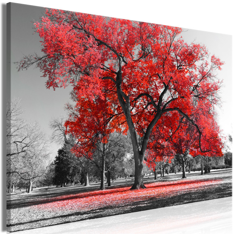 Large canvas print Autumn in the Park (Red) [Large Format] 125590 additionalImage 3