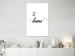 Canvas Art Print Black English To be home sign - minimalistic on a white background 125790 additionalThumb 3