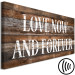 Canvas Art Print Love Now and Forever (1 Part) Narrow 125890 additionalThumb 6