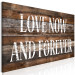 Canvas Art Print Love Now and Forever (1 Part) Narrow 125890 additionalThumb 2