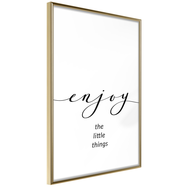Wall Poster Enjoy the Little Things - black English text on a white background 130790 additionalImage 12