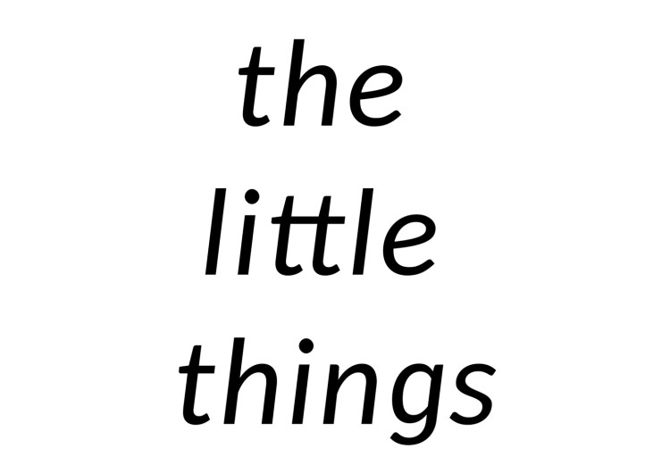 Wall Poster Enjoy the Little Things - black English text on a white background 130790 additionalImage 9